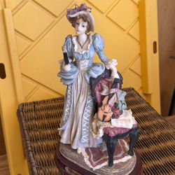 Vintage Victorian Lady Figurine 