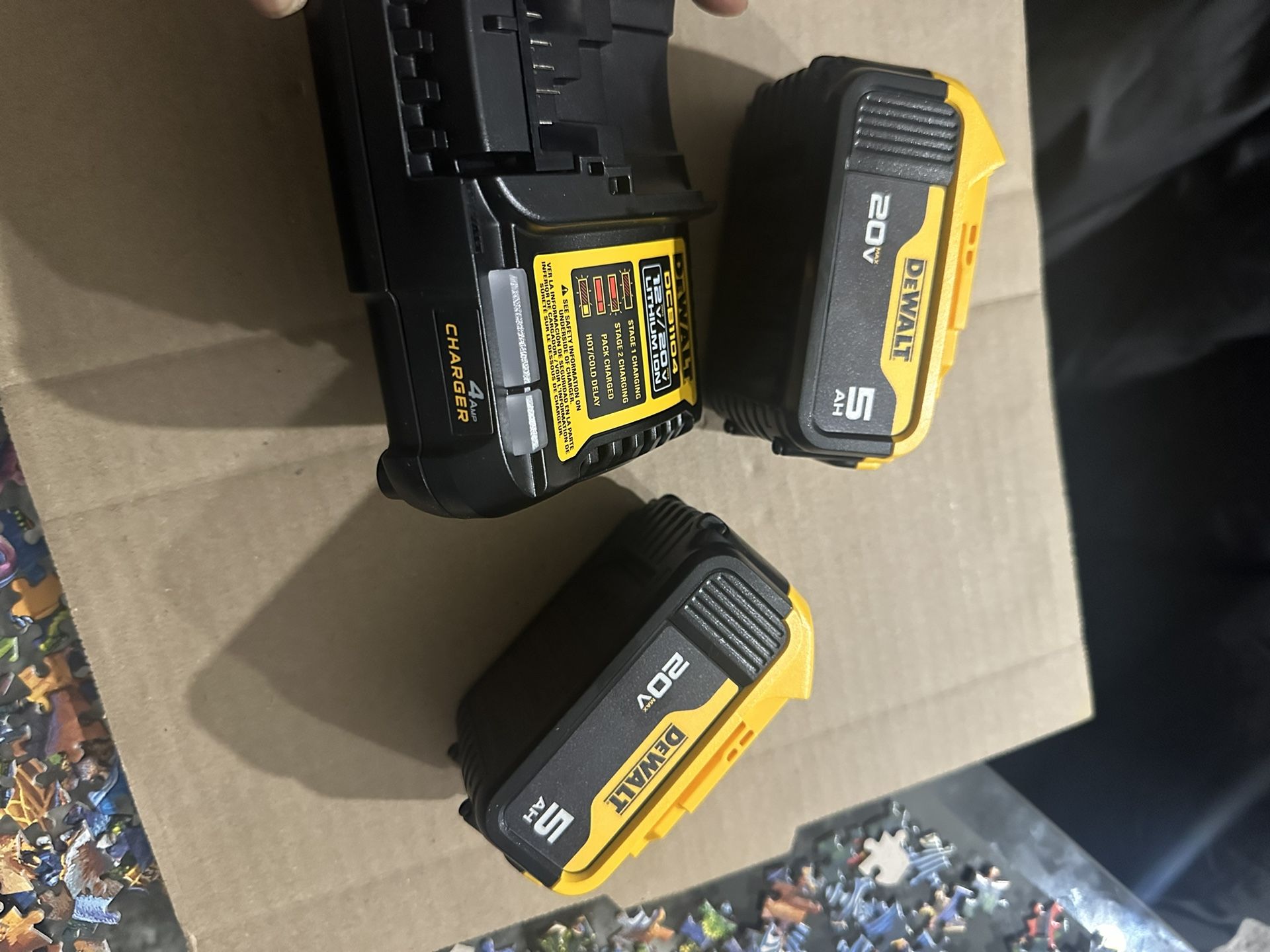 2. 5AH batteries and 1. Charger
