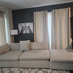 Large Sofa With Ottoman 