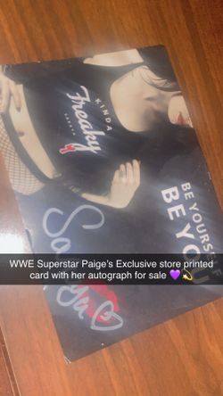 Wwe Paige Autograph