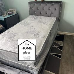 🚨 Package Deal!!!🚨Brand New Twin Bed Frame With Mattress Set, In Stock Ready For Delivery TODAY!! 🚚 