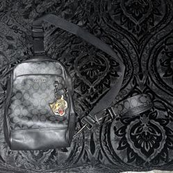 Black Edition Coach Hand Bag And Belt /Polo Key Chain