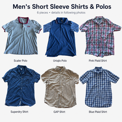 Men’s Polo & Short Sleeve Shirt Bundle – Uniqlo Federer, Superdry, GAP + More