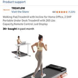 Treaflow Walking Pad (used once for 5 mins)