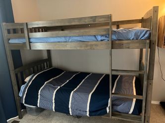 Bunk bed and mattresses