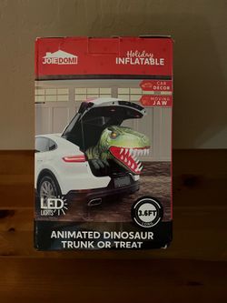 Dinosaur trunk or treat 3.6 ft animated