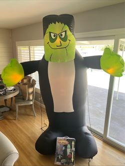 GEMMY 8 Feet Giant Inflatable Monster Frankenstein Halloween Original Box RARE!!