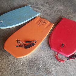 3 boogie/surf/kick/body boards