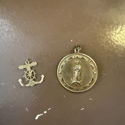 Gold Pendant And Rings 