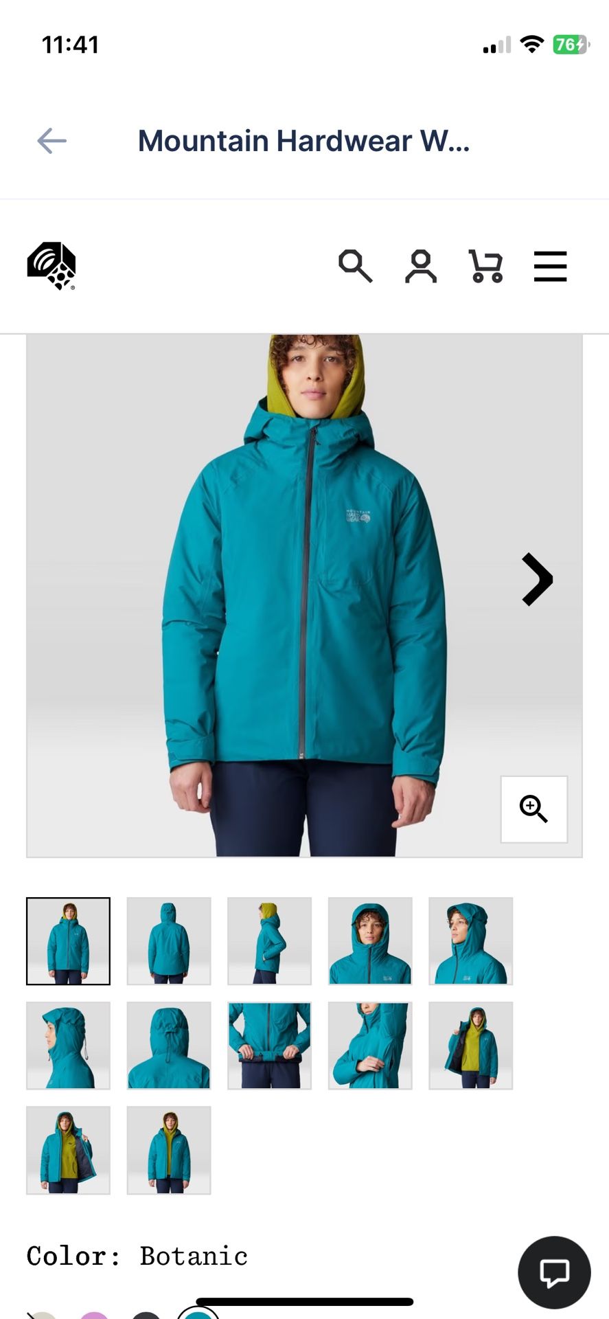New Mountain Hardwear Women's Stretch Ozonic Insulated Jacket retail $250 coat