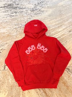 Sp5der "Angel 555" Red Hoodie