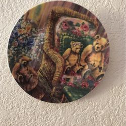 Vintage Teddy Bears Decorative Plate.