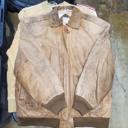 leather pilot jacket 