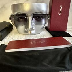 Cartier Buffalo Glasses Black Tint 