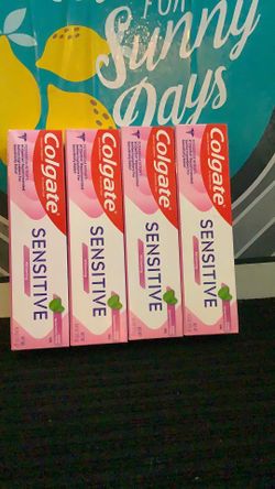 4-Colgate sensitive whitening 6oz all for $10