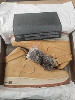 Nike air force 1's high VT PRM QS tan suede (size 10)  with box brand new never been worn. $130