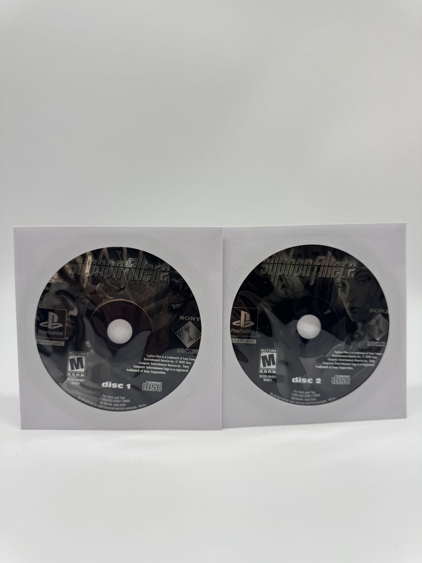 Syphon Filter 2 (Sony PlayStation 1 PS1) Complete 2 Disc Only Tested