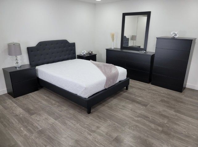 Queen Bedroom Set Black