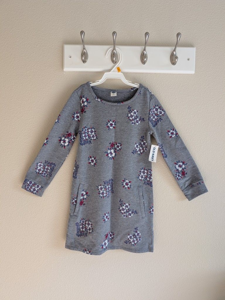 Old navy girls size 5T,  long sleeve dress brand new with tags