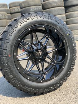 20x12 New rims and new mud tires 6 lug Chevy gmc Nissan ford Toyota 33125020