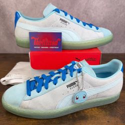 Puma Suede x Pokemon Squirtle Blue Size 11.5 387326-01 Men’s Sneakers OG Rare