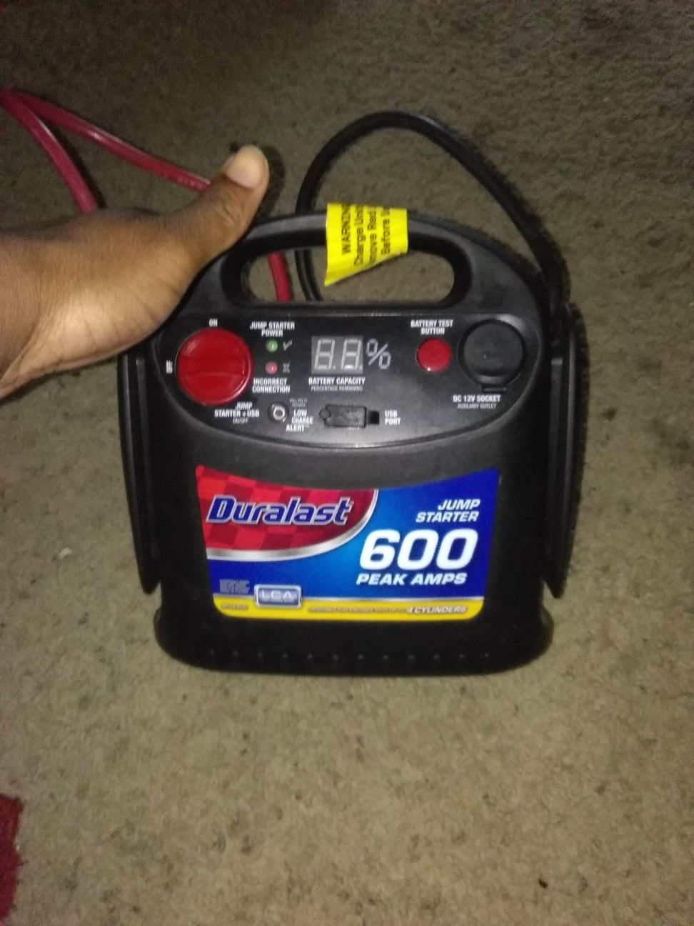 Jump starter 2024 600 peak amps