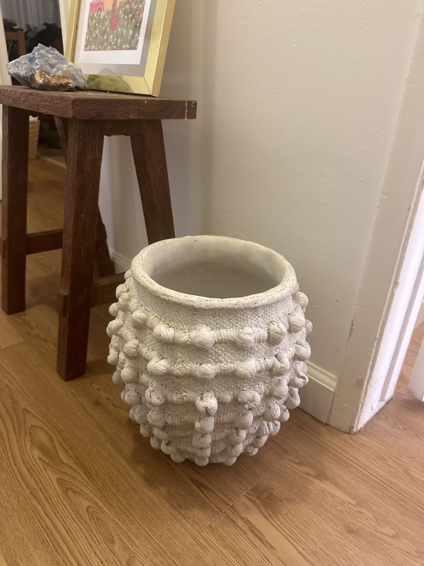 Anthropologie minka textured pot NEW size medium