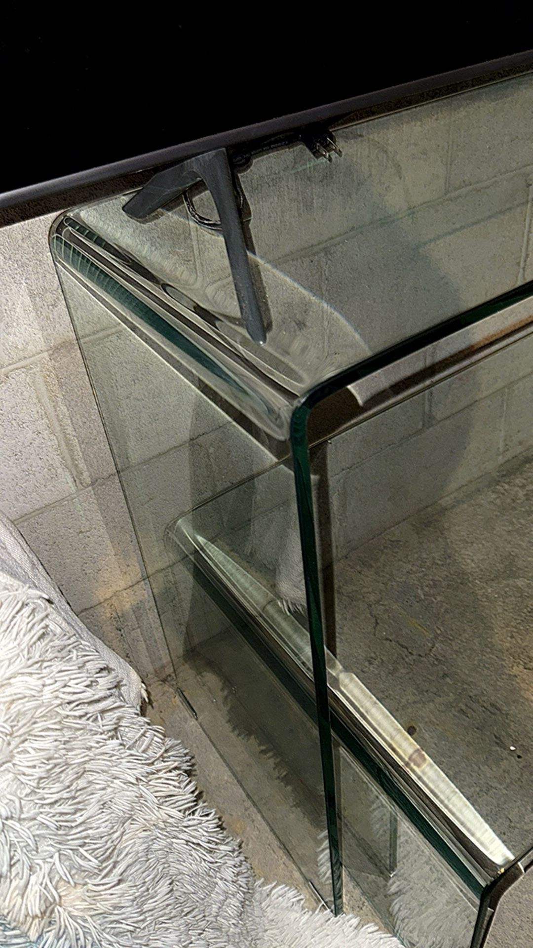 Glass Console And Coffee Table