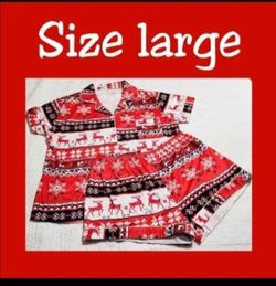 Christmas pajamas size large