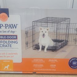 30in Double Door Dog Crate