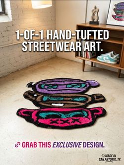 1-of-1 Hand-Tufted Streetwear Art Rug