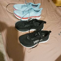2 Hoka Shoes  7.5  And 7