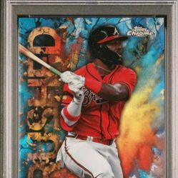 2023 Topps Chrome Update Michael Harris CRUSHED SP RC Rookie PSA 9 BRAVES 