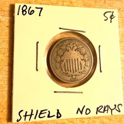 1867 Shield Nickel