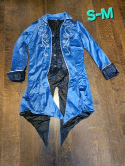Medieval vampire blue coat