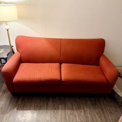 Mid Size Red Couch (great Condition Used)