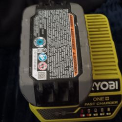Ryobi Battery& Charger