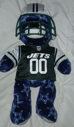 Build a Bear Star Bear with Football Uniform