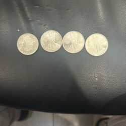 4 Half Oz Silver Rounds