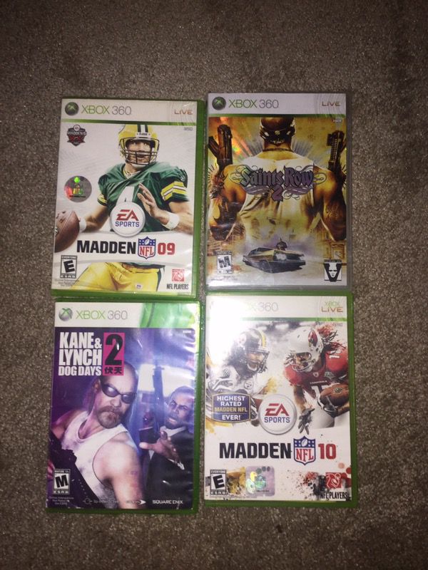 Xbox 360 videos games and one controller