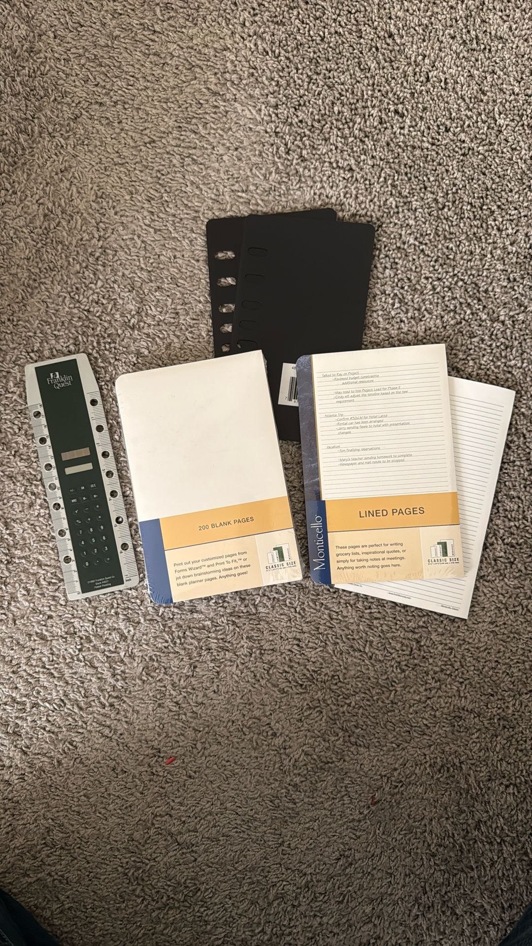 Franklin Planner Inserts