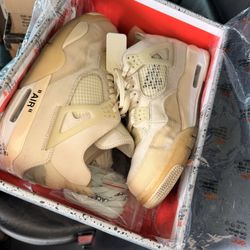 Off White Jordan 4 Sail Cream Size 11 Men’s 