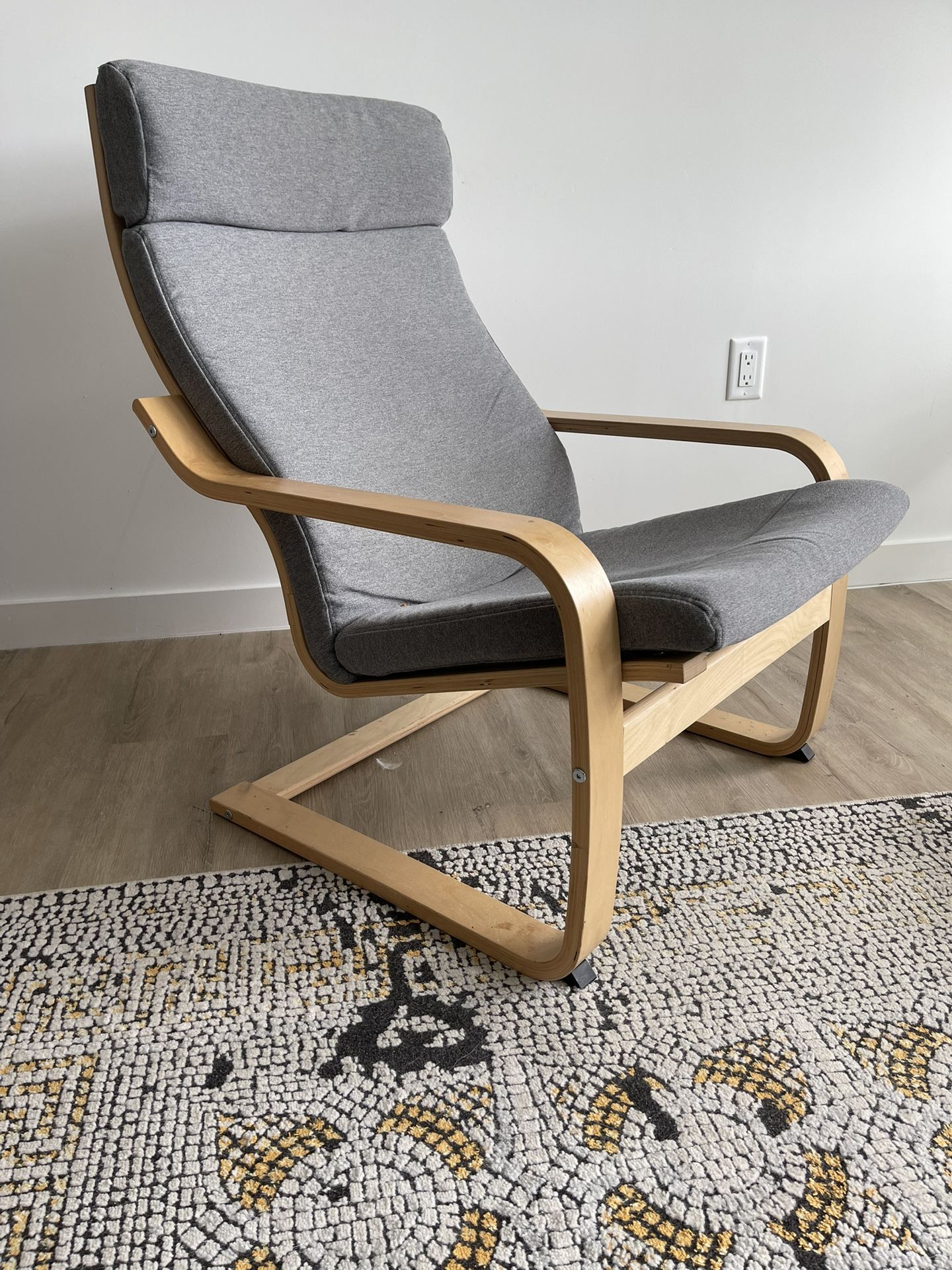 IKEA Poang Chair Modern Gray and Birch