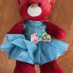 Build A Bear Red With Blue Dress, Toys, Collectibles