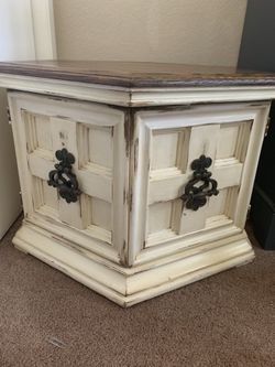 Octagon end table