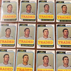 1974 Lou Piniella Baseball Cards Traded 