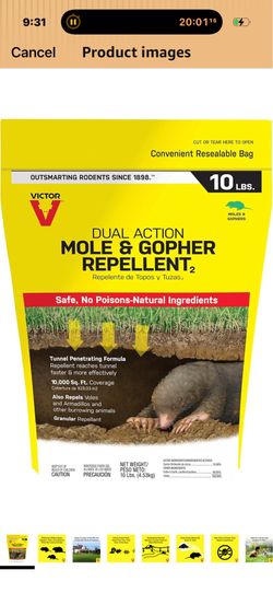 Victor Mole and Gopher Repellent