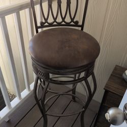 Cast Wrought Iron  Heavy Bar Stools 