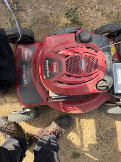 Gas lawns mowers.
