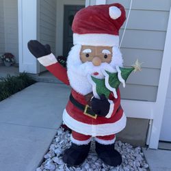 Santa For Lawn Light Up